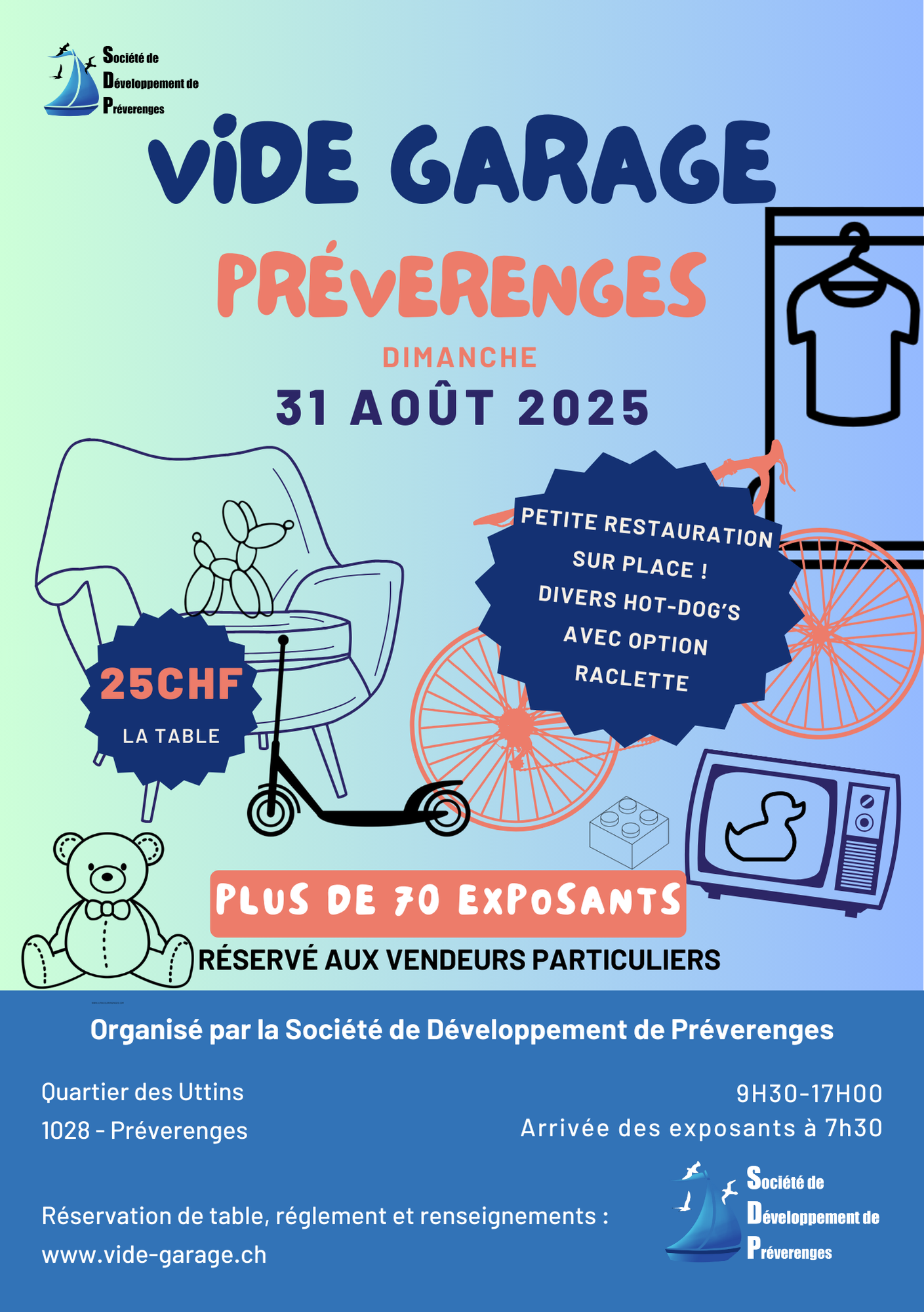 Affiche Vide Garage 2025-avant